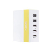 Мережевий зарядний пристрій REMAX RU-U1 5 USB(Жовтий)
