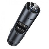 Автомобільний адаптер, FM-трансмітером Baseus Energy Column Car Wireless MP3 Charger (Black)