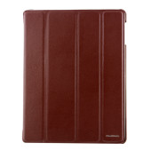 Чехол Книжка для IPad 2/3/4 NUOKU PREMIUM(Коричневый) (Кожа)