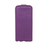 Чехол Флип для iPhone 5/5S A-CASE FLIP (Фиолетовый) (Кожа)
