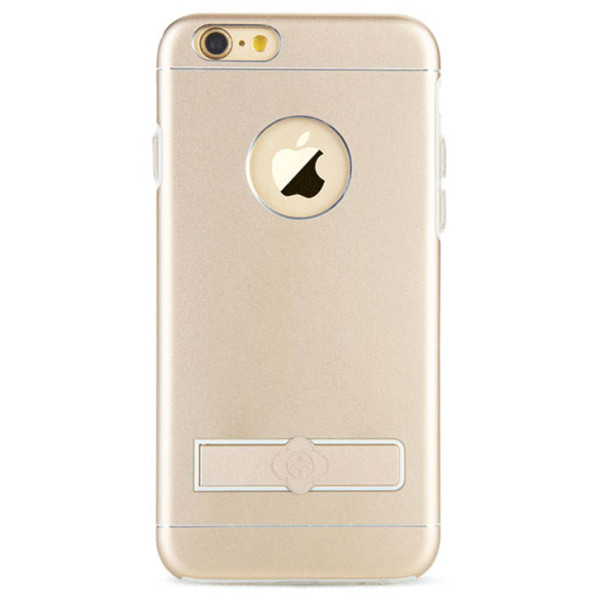Чехол Накладка для iPhone 6 TOTU METAL HOLDER (Прозрачный + Серебристый) (Силикон) - фото Чехол Накладка для iPhone 6 TOTU METAL HOLDER (Прозрачный + Серебристый) (Силикон)