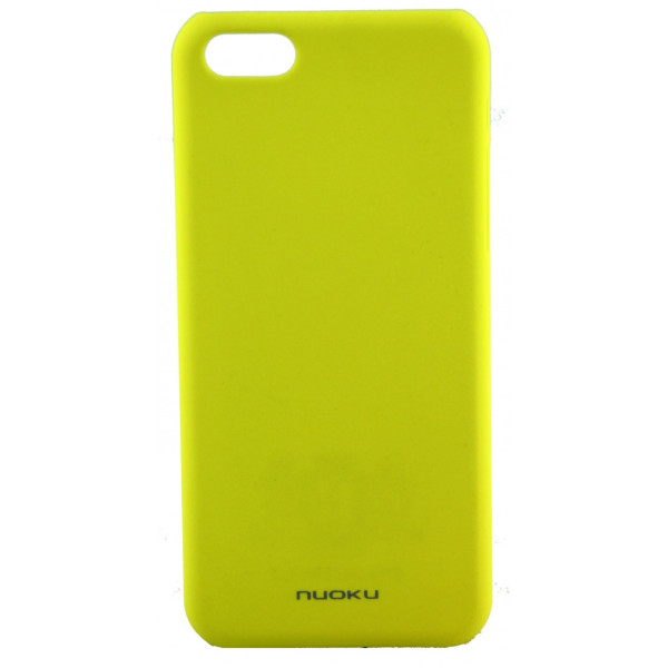 Чехол Накладка для iPhone 5C NUOKU FRESH (Жёлтый) (Пластик)