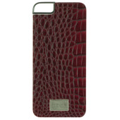 Чехол Накладка для iPhone  5/5S Patchworks SNAP CASE Croco (Бордовый) (Кожа)