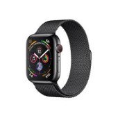 Apple Watch Series 4 GPS + LTE 44mm Black Steel w. Black Milanese l. Black Steel (MTX32)