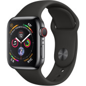 Apple Watch Series 4 GPS + LTE 40mm Black Steel w. Black Sport b. Black Steel (MTUN2)