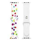 Ремешок-браслет для Apple Watch 42mm Silicone Sport Band picture (bubbles white )