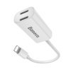 Перехідник Baseus L36 Double Lightning Apple/white/