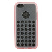 Чехол Накладка для iPhone 5C HELLODEERE SLIM (Розовый) (силикон)