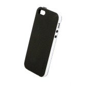 Чехол Накладка для iPhone 5/5S SGP Neo Hybrid (Черный/Белый) (Пластик)