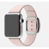Apple Watch 38mm Stainless Steel Case with Soft Pink Modern Buckle (MJ362)