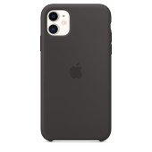 Чехол Накладка для iPhone 11 Apple Silicon Case (Black) (Полиулетан)