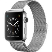 Apple Watch Series 2 42mm Stainless Steel Case with Milanese Loop Band (MNPU2)