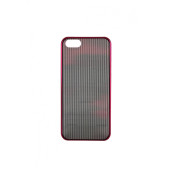 Чехол Накладка для iPhone 5/5S KSIX LASER (малиновый) (пластик)
