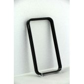 Бампер для iPhone 4/4S (Черный) (Пластик)