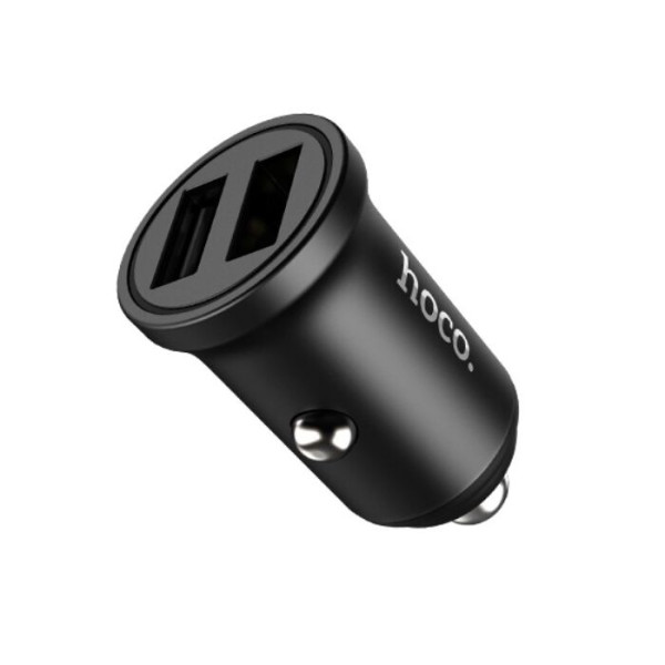 Автомобильное зарядное устройство Hoco Z20 2 USB (2,4A) (black) - фото Автомобильное зарядное устройство Hoco Z20 2 USB (2,4A) (black)