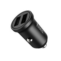 Автомобільний зарядний пристрій Hoco Z20 2 USB (2,4 A) (black)