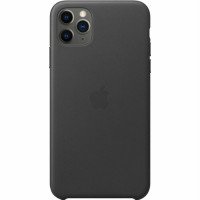 Чохол Накладка для iPhone 11 Pro Max Apple Leather Case (Black)