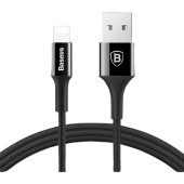 Кабель Baseus Shining Cable with Jet Metal Lightning 2A (1 m) (Black)