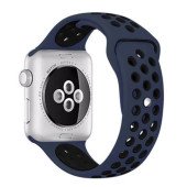 Ремінець-браслет для Apple Watch 42mm Silicone Nike Sport Band (obsidian-black)