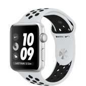 Apple Watch Nike+ Series 3 GPS 42mm Silver Aluminum w. Pure Platinum/BlackSport B. (MQL32)