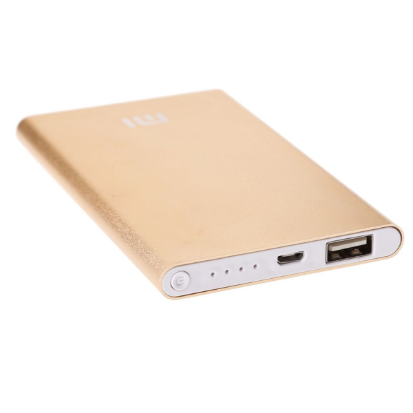 Портативное зарядное устройство MI (5000mAh) (Золотой) - фото Портативное зарядное устройство MI (5000mAh) (Золотой)