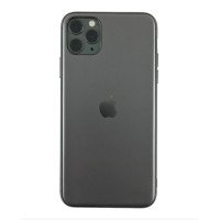 Чохол Накладка для iPhone 11 Pro Glass Silicone Case Logo (space gray)