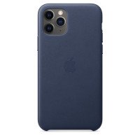 Чохол Накладка для iPhone 11 Pro Apple Leather Case (Midnight Blue)