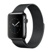 Apple Watch Series 2 38mm Space Black Stainless Steel Case with Space Black Milanese Loop (MNPE2) (Уценка)
