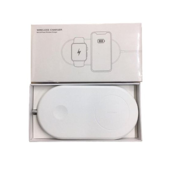 Беспроводная зарядка Dual Wireless Charger X12 /white/ - фото Беспроводная зарядка Dual Wireless Charger X12 /white/