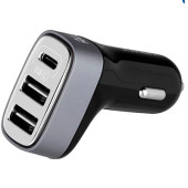 Автомобільний зарядний пристрій Momax Elite car Charge 2USB - Type-C UC5TCd (3.4 A)