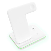 Бездротове зарядний пристрій Smart 3in1 Fast 15W (white)