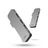 Перехідник WiWU HUB Type-C 5-in-1 T5 (Gray)
