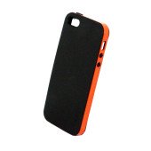 Чехол Накладка для iPhone 4/4S SGP NEO HYBRID (Оранжевый) (Пластик)