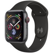 Apple Watch Series 4 GPS + LTE 40mm Black Steel w. Black Sport b. Black Steel (MTVL2)