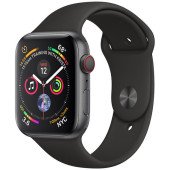 Apple Watch Series 4 GPS + LTE 40mm Black Steel w. Black Sport b. Black Steel (MTVL2)
