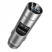 Автомобільний адаптер, FM-трансмітером Baseus Energy Column Car Wireless MP3 Charger (Silver)