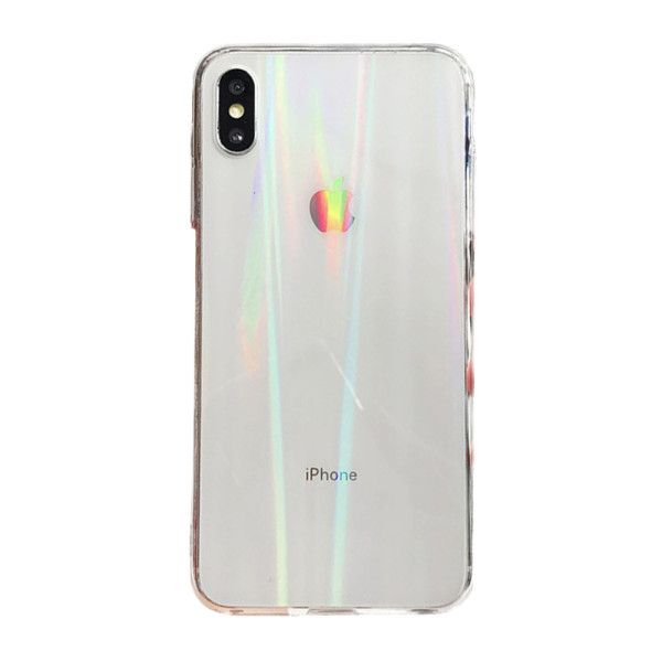 Чехол накладка iPhone Xs Max Rainbow Case (Clear)