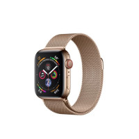 Apple Watch Series 4 GPS + LTE 40mm Gold Steel w. Gold Milanese l. Gold Steel (MTVQ2)