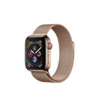 Apple Watch Series 4 GPS + LTE 40mm Gold Steel w. Gold Milanese l. Gold Steel (MTVQ2)
