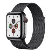 Apple Watch Series 5 LTE 40mm Space Black Steel w. Space Black Milanese Loop - Space Black Steel (MWWX2)
