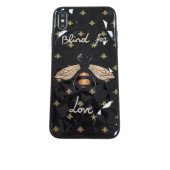 Чехол накладка iPhone Xs Max Rhombus Gucci Blind for Love (black)