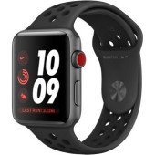 Apple Watch Nike+ Series 3 GPS + Cellular 42mm Space Gray Aluminum w. Anthracite/BlackSport B. (MQMF2)