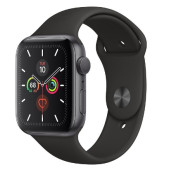 Apple Watch Series 5 GPS 44mm Space Gray Aluminum w. Black b.- Space Gray Aluminum (MWVF2)