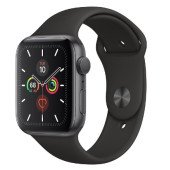 Apple Watch Series 5 GPS 44mm Space Gray Aluminum w. Black b.- Space Gray Aluminum (MWVF2)