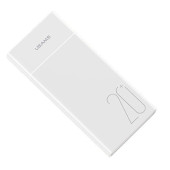 Портативний зарядний пристрій Usams Power Bank Dual 20000 mAh (white)