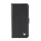 Чехол Книжка для iPhone 5/5S BMW (темно синий) (кожа)
