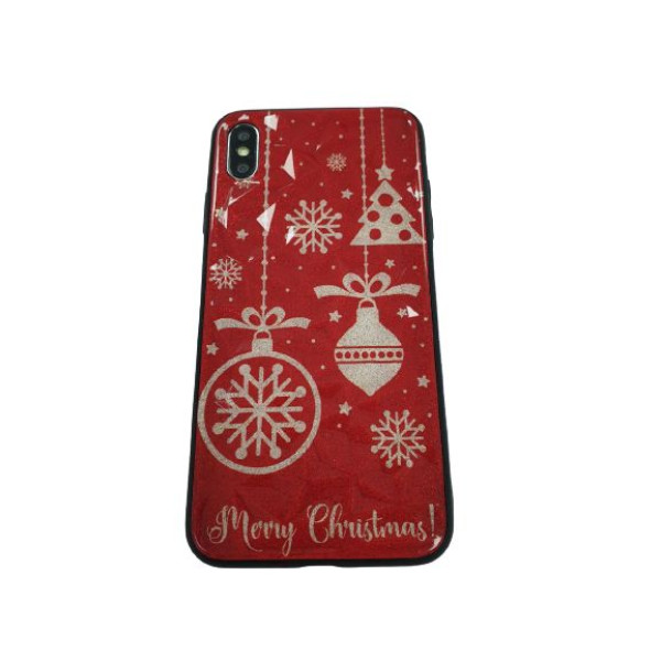 Чохол накладка iPhone Xs Max Rhombus New Year (red)