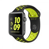 Apple Watch Nike+ 38mm Space Gray Aluminum Case with Black/Volt Nike Sport Band (MP082)