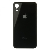 Чехол накладка iPhone Xr  Glass Plastic Case Logo (black)