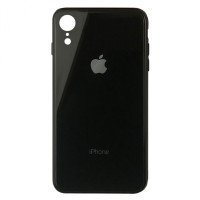 Чохол накладка iPhone Xr Glass Plastic Case Logo (black)